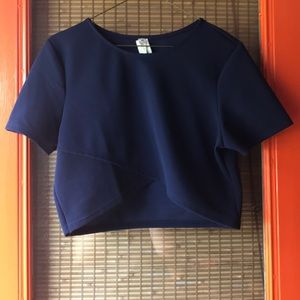 Navy Blue crop top